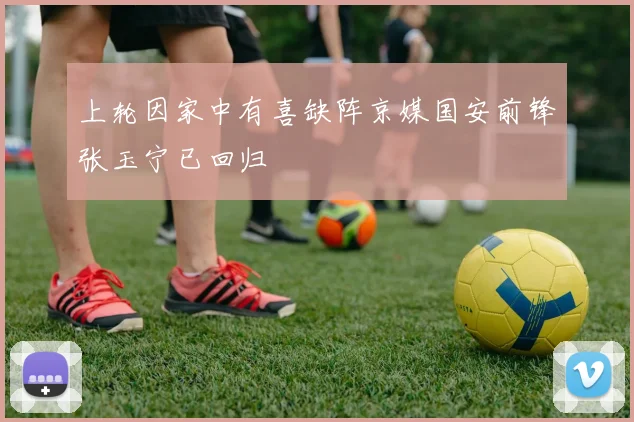 上轮因家中有喜缺阵京媒国安前锋张玉宁已回归